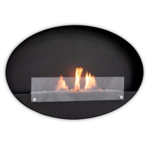 Maryland - Oval Wall Hanging Slim Fireplace